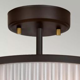 Elstead Lighting Corona lampa wisząca 2x60 W ciemno brązowy/postarzany mosiądz DL-CORONA-2P-BAB