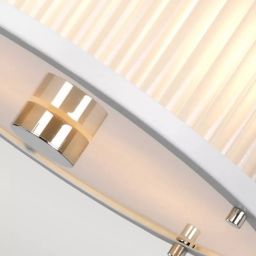 Elstead Lighting Corona lampa wisząca 2x60 W polerowany nikiel/satynowa biel DL-CORONA-2P-WPN