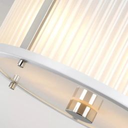 Elstead Lighting Corona lampa wisząca 2x60 W polerowany nikiel/satynowa biel DL-CORONA-2P-WPN