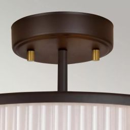 Elstead Lighting Corona lampa wisząca 3x60 W ciemno brązowy/postarzany mosiądz DL-CORONA-3P-BAB