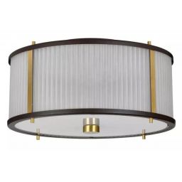 Elstead Lighting Corona lampa wisząca 3x60 W ciemno brązowy/postarzany mosiądz DL-CORONA-3P-BAB