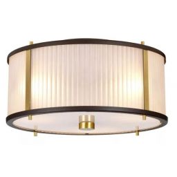 Elstead Lighting Corona lampa wisząca 3x60 W ciemno brązowy/postarzany mosiądz DL-CORONA-3P-BAB