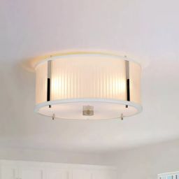 Elstead Lighting Corona lampa wisząca 3x60 W polerowany nikiel, satynowa biel DL-CORONA-3P-WPN
