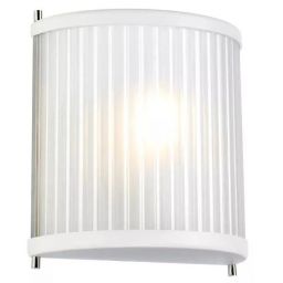 Elstead Lighting Corona kinkiet 1x60 W polerowany nikiel/satynowa biel DL-CORONA1-WPN