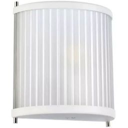 Elstead Lighting Corona kinkiet 1x60 W polerowany nikiel/satynowa biel DL-CORONA1-WPN