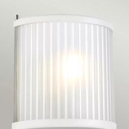 Elstead Lighting Corona kinkiet 1x60 W polerowany nikiel/satynowa biel DL-CORONA1-WPN