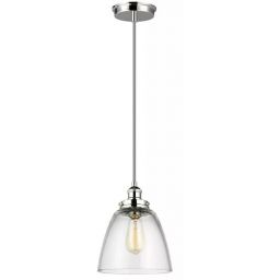 Elstead Lighting Baskin lampa wisząca 1x60 W nikiel FE-BASKIN-P-B-PN