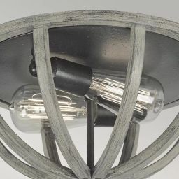 Elstead Lighting Allier plafon 2x60 W antyczne żelazo/postarzane drewno FE-ALLIER-F-WW