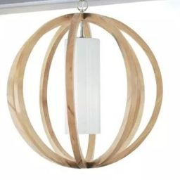 Elstead Lighting Allier lampa wisząca 1x60 W drewno FE-ALLIER-P-L-LW