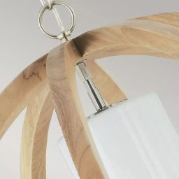 Elstead Lighting Allier lampa wisząca 1x60 W drewno FE-ALLIER-P-L-LW