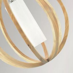 Elstead Lighting Allier lampa wisząca 1x60 W drewno FE-ALLIER-P-S-LW