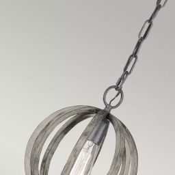 Elstead Lighting Allier lampa wisząca 1x60 W antyczne żelazo, postarzane drewno FE-ALLIER-P-WW