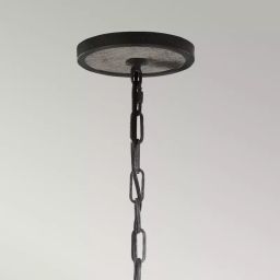 Elstead Lighting Allier lampa wisząca 1x60 W antyczne żelazo, postarzane drewno FE-ALLIER-P-WW