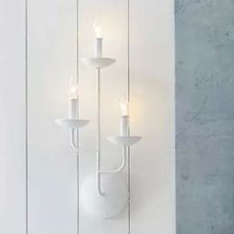 Elstead Lighting Annie kinkiet 3x40 W teksturowana biel FE-ANNIE3-PSW