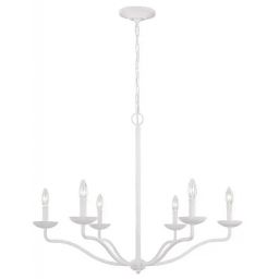 Elstead Lighting Annie lampa wisząca 6x40 W teksturowana biel FE-ANNIE6-PSW