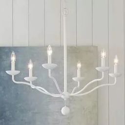 Elstead Lighting Annie lampa wisząca 6x40 W teksturowana biel FE-ANNIE6-PSW