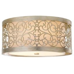 Elstead Lighting Arabesque plafon 2x40 W srebrna patyna FE-ARABESQUE-F