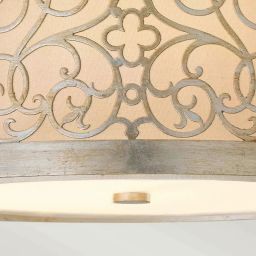 Elstead Lighting Arabesque plafon 2x40 W srebrna patyna FE-ARABESQUE-F