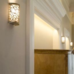 Elstead Lighting Arabesque kinkiet 1x60 W srebrna patyna FE-ARABESQUE1