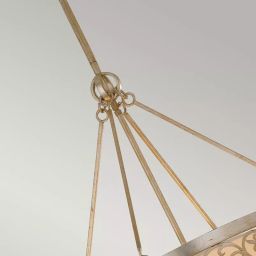 Elstead Lighting Arabesque lampa wisząca 4x60 W srebrna patyna FE-ARABESQUE4