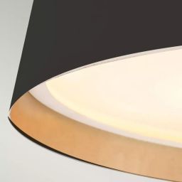Elstead Lighting Asher plafon 3x40 W czarny-złoty FE-ASHER-3F-MB