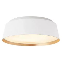 Elstead Lighting Asher plafon 3x40 W biały-złoty FE-ASHER-3F-WHT