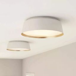Elstead Lighting Asher plafon 3x40 W biały-złoty FE-ASHER-3F-WHT