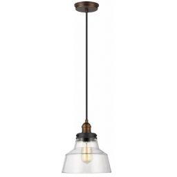Elstead Lighting Baskin lampa wisząca 1x60 W mosiądz FE-BASKIN-P-A-BR