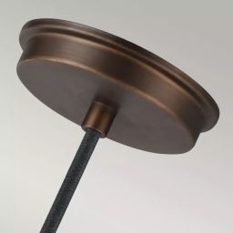 Elstead Lighting Baskin lampa wisząca 1x60 W mosiądz FE-BASKIN-P-A-BR