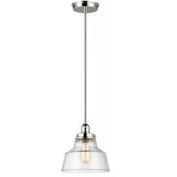 Elstead Lighting Baskin lampa wisząca 1x60 W nikiel FE-BASKIN-P-A-PN