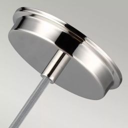 Elstead Lighting Baskin lampa wisząca 1x60 W nikiel FE-BASKIN-P-A-PN