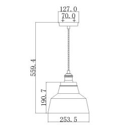 Elstead Lighting Baskin lampa wisząca 1x60 W nikiel FE-BASKIN-P-A-PN