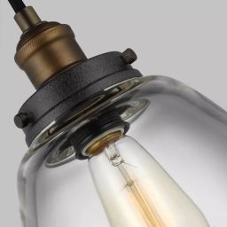 Elstead Lighting Baskin lampa wisząca 1x60 W mosiądz FE-BASKIN-P-B-BR