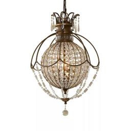 Elstead Lighting Bellini lampa wisząca 3x60 W brązowa FE-BELLINI3
