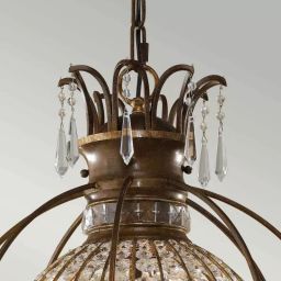 Elstead Lighting Bellini lampa wisząca 3x60 W brązowa FE-BELLINI3