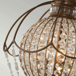 Elstead Lighting Bellini lampa wisząca 3x60 W brązowa FE-BELLINI3