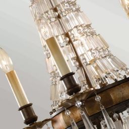 Elstead Lighting Bellini lampa wisząca 4x60 W brązowa FE-BELLINI4
