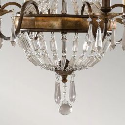 Elstead Lighting Bellini lampa wisząca 6x60 W brązowa FE-BELLINI6