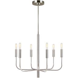 Elstead Lighting Brianna lampa wisząca 6x60 W nikiel polerowany FE-BRIANNA6-PN