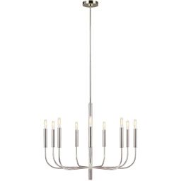 Elstead Lighting Brianna lampa wisząca 9x60 W nikiel polerowany FE-BRIANNA9-PN