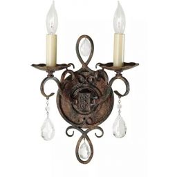 Elstead Lighting Chateau kinkiet 2x60 W brązowy FE-CHATEAU2