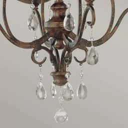 Elstead Lighting Chateau lampa podsufitowa 4x60 W brązowa FE-CHATEAU4