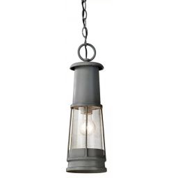 Elstead Lighting Chelsea Harbor lampa wisząca zewnętrzna 1x60 W szara FE-CHELSEAHBR8