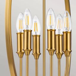 Elstead Lighting Corinne lampa wisząca 6x60 W mosiądz FE-CORINNE-6P-L-BB
