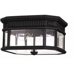 Elstead Lighting Cotswold Lane plafon zewnętrzny 2x60 W czarna FE-COTSLN-F-BK