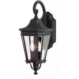 Elstead Lighting Cotswold Lane kinkiet zewnętrzny 2x60 W czarny FE-COTSLN2-M-BK