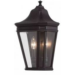 Elstead Lighting Cotswold Lane lampa stojąca zewnętrzna 2x60 W czarna FE-COTSLN7-BK