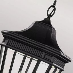 Elstead Lighting Cotswold Lane lampa wisząca zewnętrzna 3x60 W czarna FE-COTSLN8-L-BK