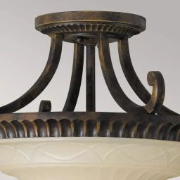 Elstead Lighting Drawing Room lampa wisząca 2x100 W brązowa/beżowa FE-DRAWING-ROOM-SFC