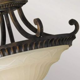 Elstead Lighting Drawing Room lampa wisząca 2x100 W brązowa/beżowa FE-DRAWING-ROOM-SFC